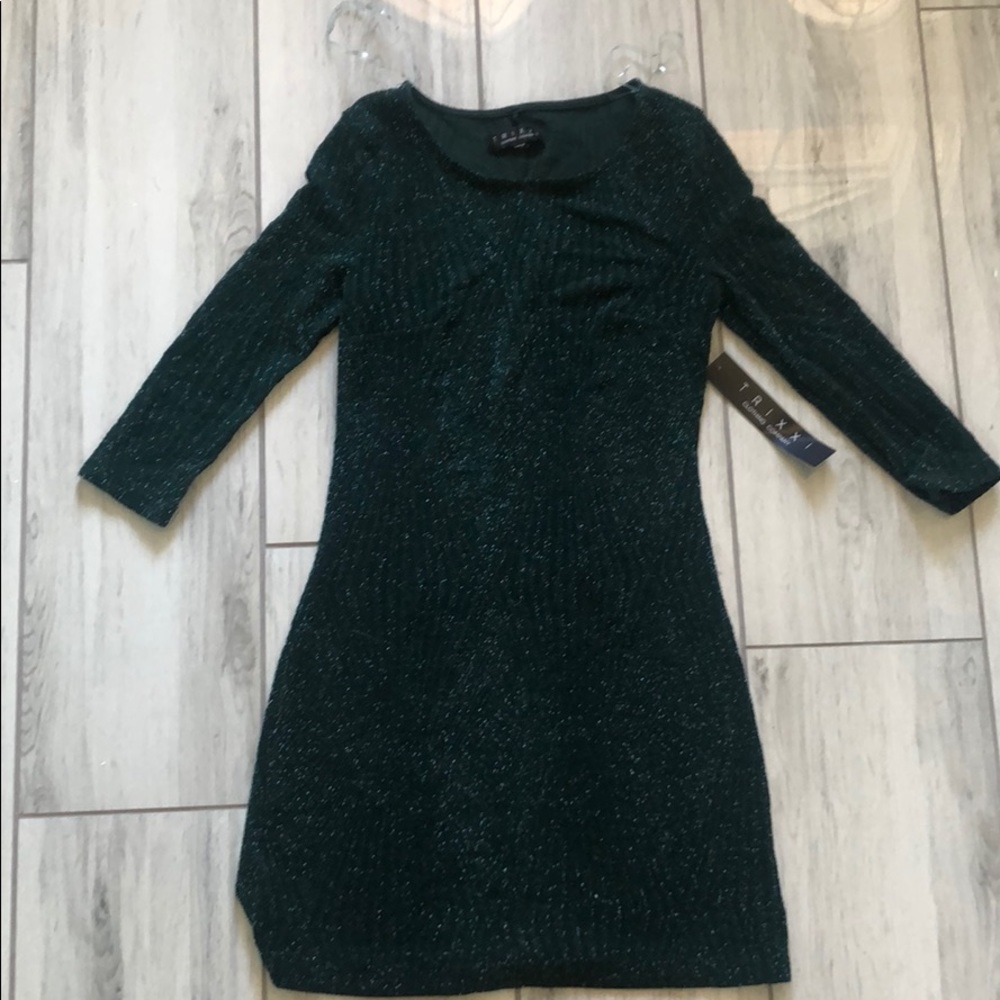 Green sparkle dress
